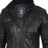 leather racer jacket