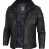 leather racer jacket