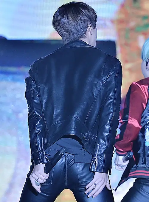 kim taehyung leather jacket