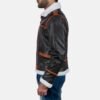 brown fur leather jacket for mens