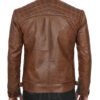 chocolate brown racer jacket