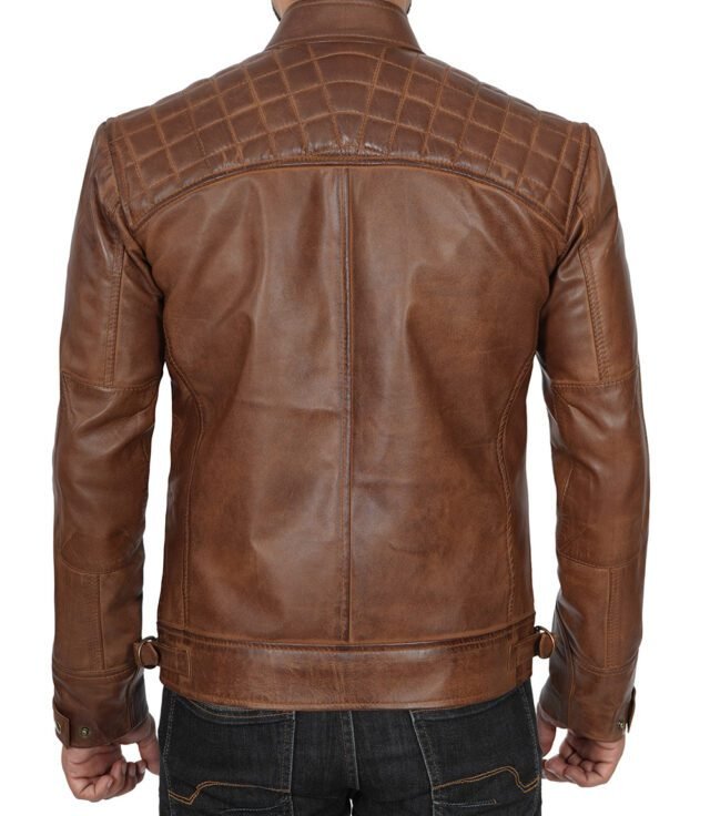 chocolate brown racer jacket