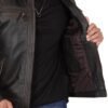 premium leather bomber jacket