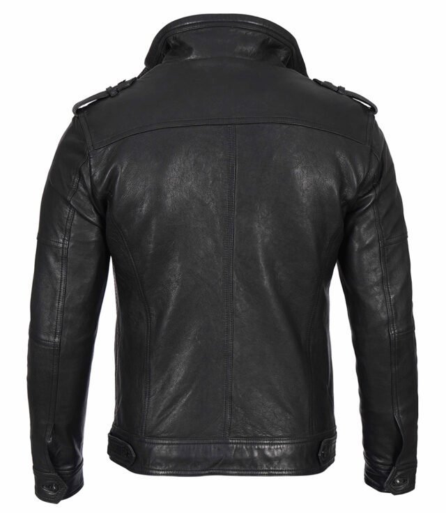 leather racer jacket