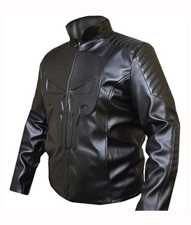 frank castle leather jacket