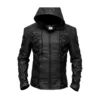 Black Arrow Roy Mens Faux Leather Jacket