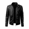 Men Retro Motorcycle Leather Jacket