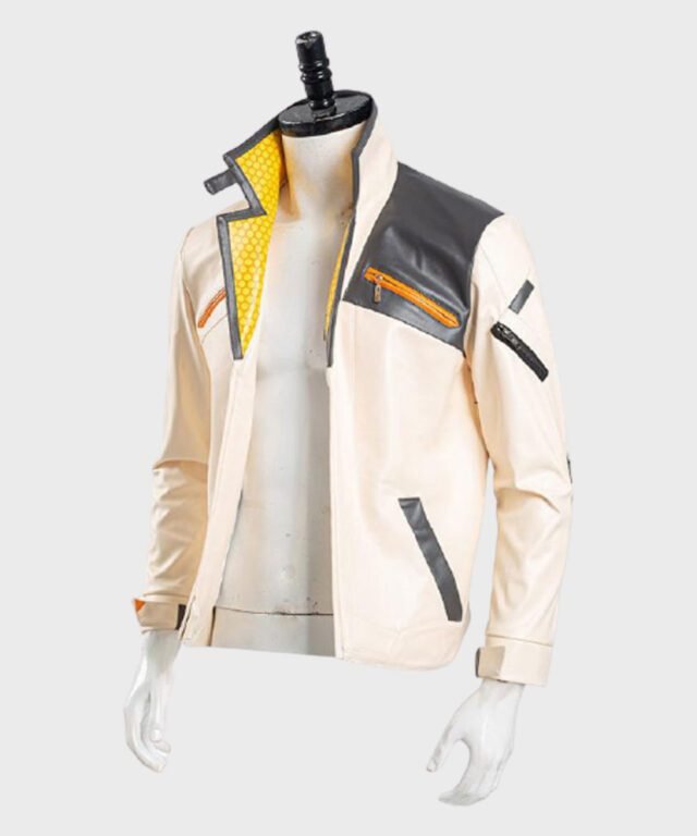 white leather jacket mens