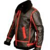 sheepskin leather jacket