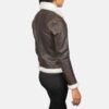 brown leather jacket for womens