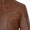 chocolate brown racer jacket