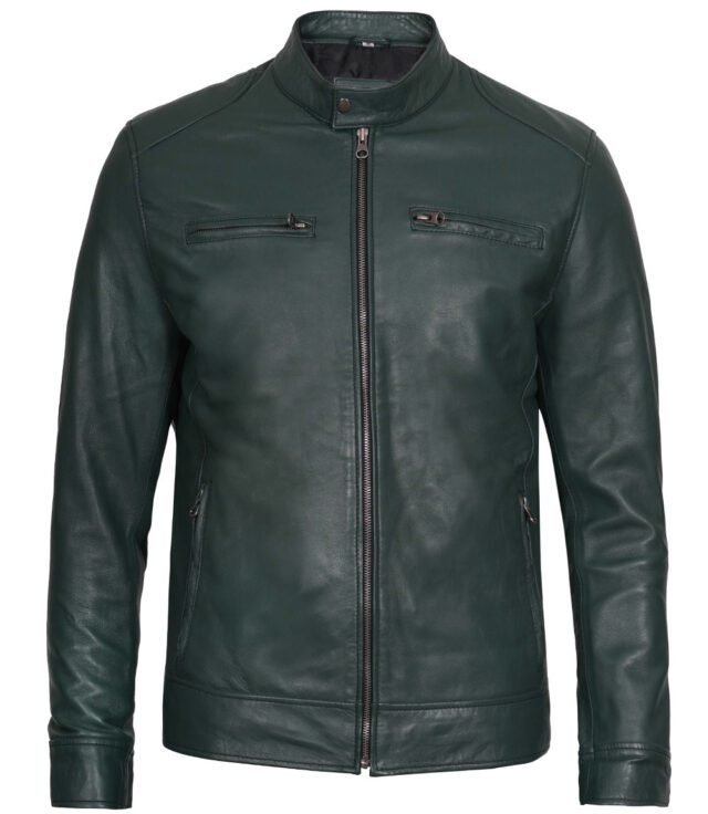 cafe racer leather jacket for mens