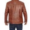 premium brown leather jacket