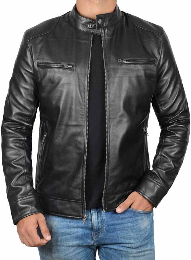 real lambskin leather jacket