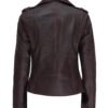 brown motorcycle leather jacket