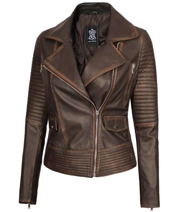 padded leather jacket