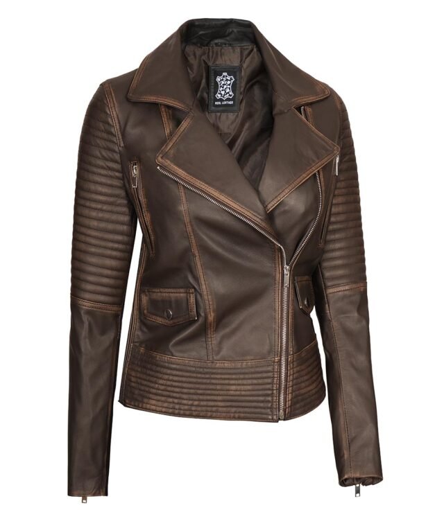 padded leather jacket