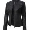 tall leather biker jacket