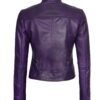 amy purple leather jacket