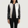 silver bomber jacket