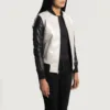 silver bomber jacket