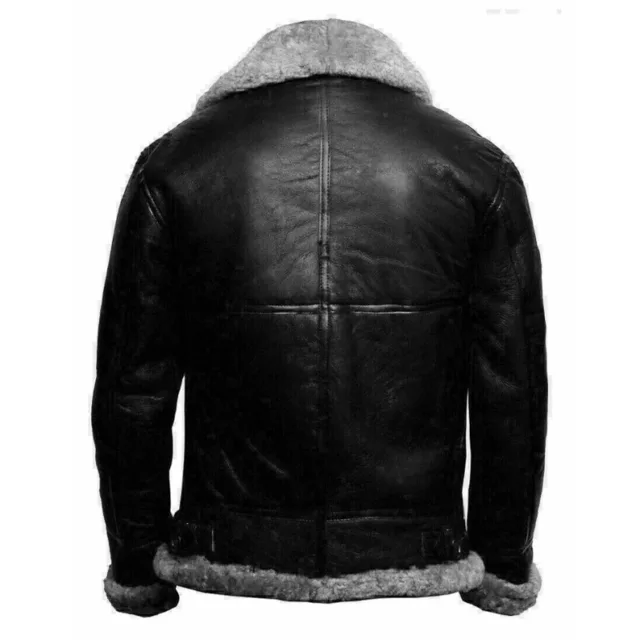 sheepskin leather jacket