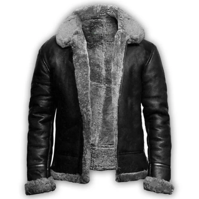 sheepskin leather jacket