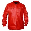 Men Light Weight Bomber Soft Lamb Leather Jacket