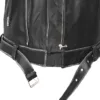 zipper biker leather jacket