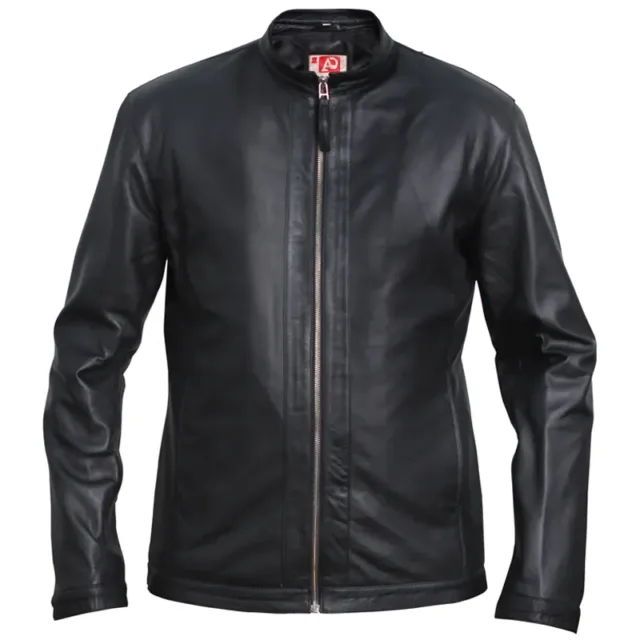 slim fit motorcycle biker jacket