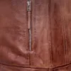 brown vintage leather jacket