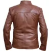 cafe racer brown leather jacket