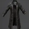 pubg black leather coat